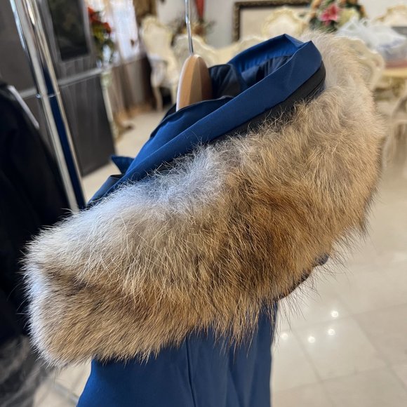 Canada Goose Men's Emory Down Parka With Fur-Trim Hood In Northern Night - Picture 10 of 14